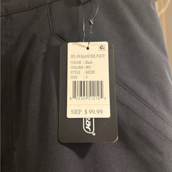 Outdoor Gear Avalanche Snow Pants Men’s Small Black Waterproof Insulated NWT - Picture 10 of 11
